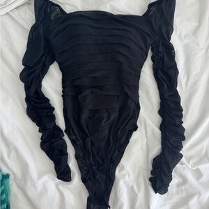 Princess Polly Mesh Gathered Bodysuit US 2